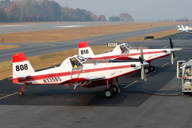 N335BS — - One of 7 Air Tractors assisting the NC Forest Service on a wildland fire.