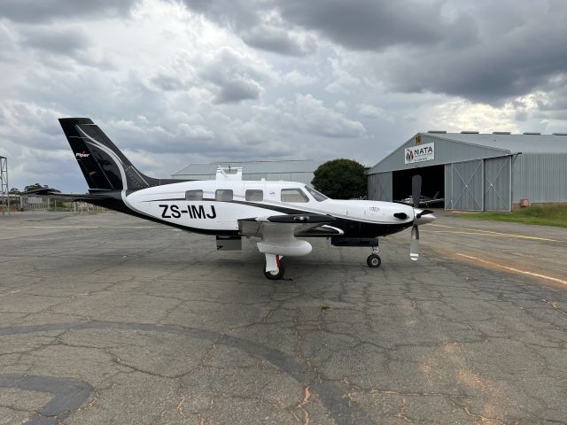 Piper Malibu Meridian (ZS-IMJ) - Ready for a ferry flight to Switzerland. 14-MAR-2022.