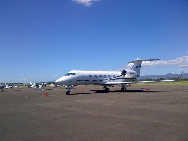 Gulfstream Aerospace Gulfstream IV (N450MB) - PARK AT CIBAO INTERNATIONAL AIRPORT, SANTIAGO, DOMINICAN REPUBLIC.