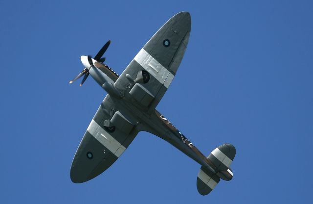 SUPERMARINE Spitfire (F-AZJS) - Supermarine Spitfire PR19 389, La Ferté-Alais Airfield (LFFQ) Air Show (Le Temps Des Hélices) in may 2012