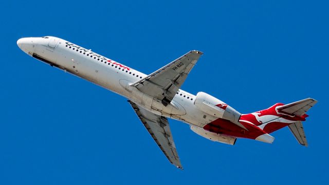 Boeing 717-200 (VH-NXO) - Boeing 717-231 cn35096 ln 5093.QantasLink VH-NXO aircraft name Wilsons Promontory National Park YPPH 29th March 2019.