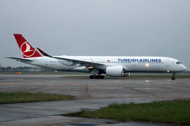 Airbus A350-900 (TC-LGT) - Taxiing to Stand 232 on 13-Jun-24 operating flight TK1983 from LTFM.