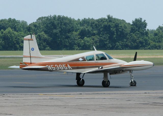 Cessna 310 (N5385A) - Parked at Downtown Shreveport.