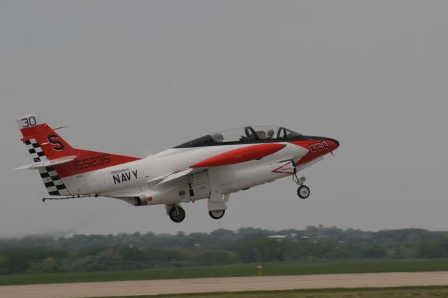— — - Navy T-2 Buckeye Departing Janesville, WI 2008