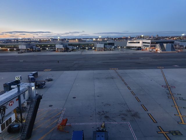 — — - View from American Airlines lounge