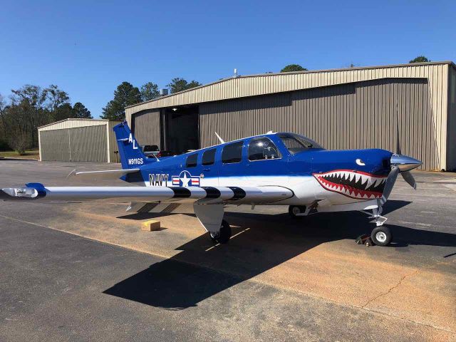 Beechcraft Bonanza (36) (N911GS) - N911GS coming out of paint shop at Griffin GA.