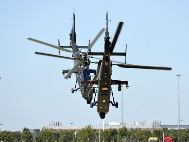 UNTITLED — - The China army‘s helicopter were having a aerial show in China Helicopter exposition 2017