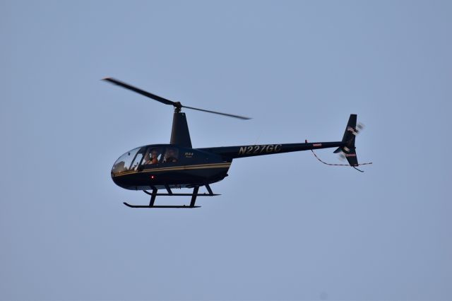 Robinson R-44 (N227GC) - Above the beeches 