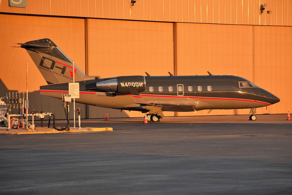 Canadair Challenger (N400DH) - Denny Hamlin Racing. Golden Hour! 08-11-23