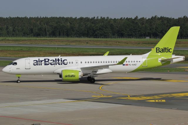 Airbus A220-300 (YL-AAZ) - Arrive from ZRH  28/AUG/2023