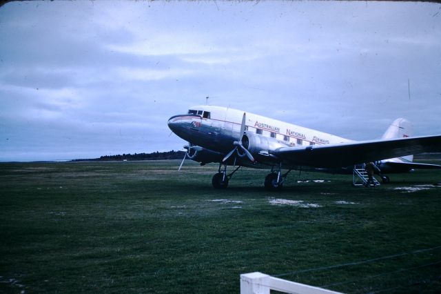 Douglas DC-3 (VH-ABR) - ANA DC3 VH-ABR Flinders Island circa 1955