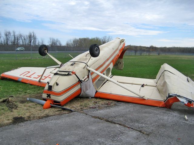 Cessna 170 (C-FFTU) - This Cessna 170B was ripped from it tie-downs and flipped about like a toy in the high winds or small F0 tornado on April 25, 2009.  This airplane is a write-off.