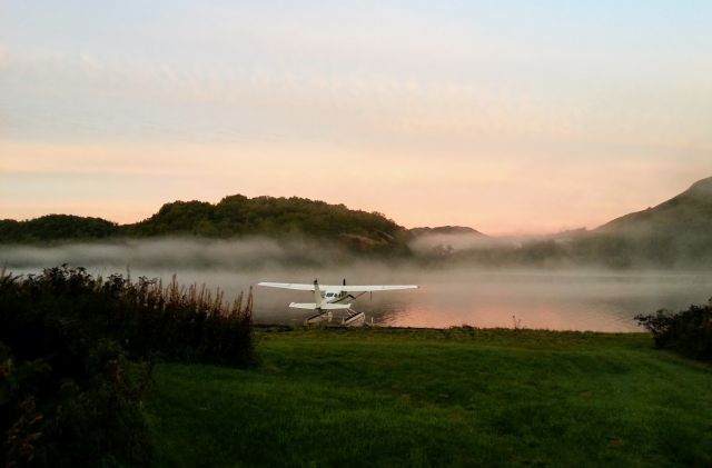 Cessna 206 Stationair — - Saltery Lake, Kodiak Island, AK at dawn