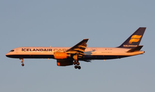 Boeing 757-200 (TF-FIH) - Icelandair Cargo with "President of Iceland 2015 Export Award" decal.