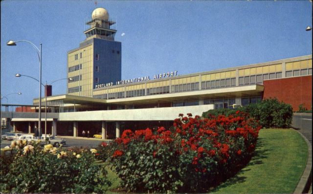 — — - PDX around 1965. Not much flying in there back then. United Airlines, Western Airlines, Northwest Orient, Alaska Airlines, and Pan Am to name a few.