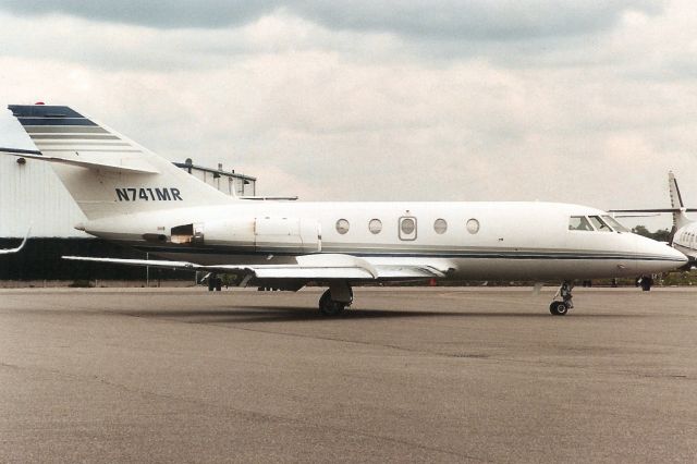 Dassault Falcon 20 (N741MR) - Parked on the Atlantic Aviation ramp in Jun-06.br /br /Exported to Mexico 30-May-14,br /then reregistered N791SY 23-Sep-16.