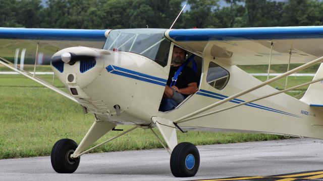 TAYLORCRAFT (1) BL (N246DS) - A local Taylorcraft taxiing back to its hangar. 7/8/23. 