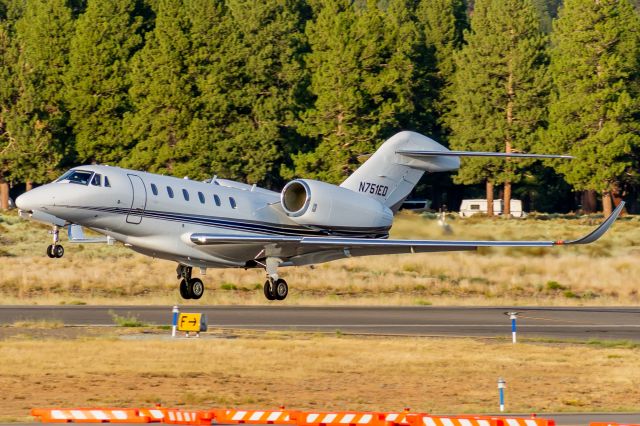 Cessna Citation X (N751ED) - Private Citation X lifting off of 29 during golden hour, bound for Van Nuys (19 July, 2021)