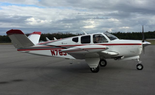 Beechcraft Bonanza (36) (N76J) - Kevin and Connie Mayer preparing to leave Murfreesboro, TN for home at KAOH after visiting with David and Caryl Moore in TN. 12/6/15