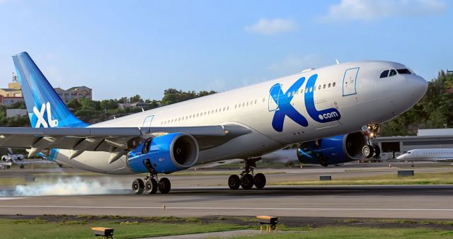 Airbus A330-200 (F-GRSQ) - XL air Airbus A332 landing at TNCM St Maarten.