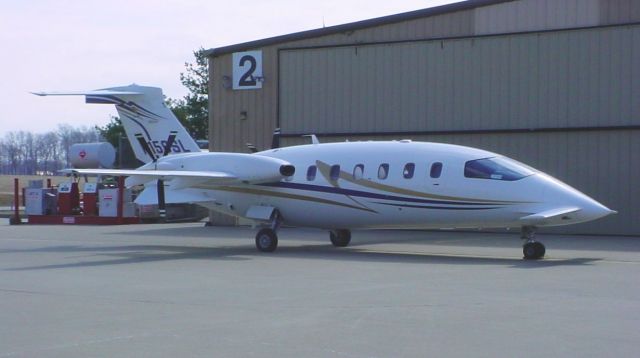 Piaggio P.180 Avanti (N158SL) - Parked on ramp 3/5/09...