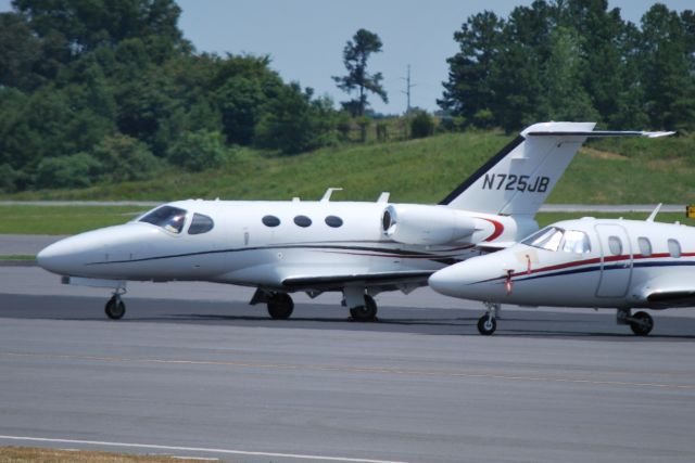 Cessna Citation Mustang (N725JB) - MERIDIAN776KC LLC at KJQF - 7/16/14