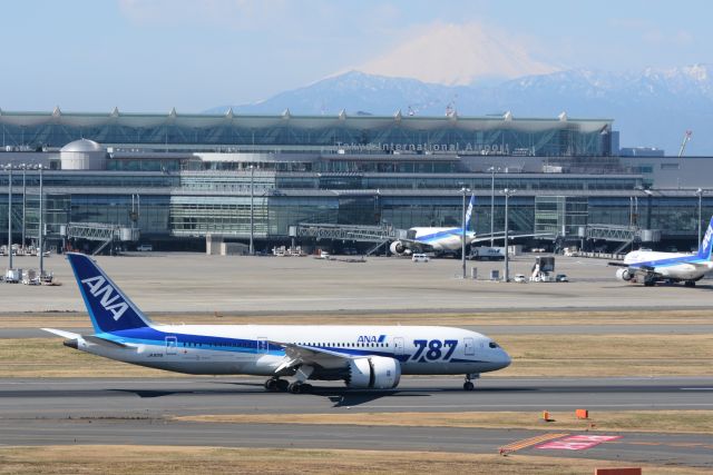 Boeing 787-8 (JA821A) - B787&Mount Fuji