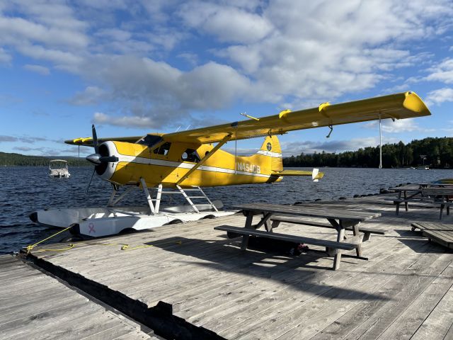 De Havilland Canada DHC-2 Mk1 Beaver (N454DB) - Tied up at Bald Mountain Camps. Oquossic Maine