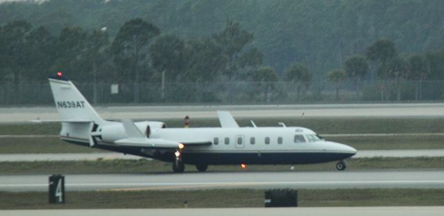 IAI 1124 Westwind (N639AT) - Initial Touch down at RSW on 02/11/2011