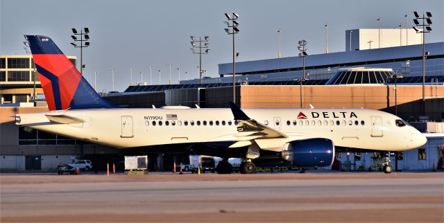 Airbus A220-100 (N119DU) - Delta A220-100.  George Bush Intercontinental Airport