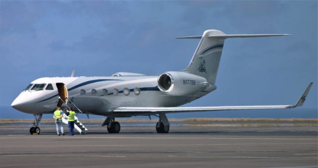 Gulfstream Aerospace Gulfstream IV (N177BB) - Santa Maria Island International Airport-LPAZ. 2022-04-02.