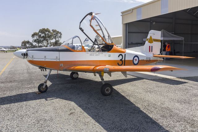 PACIFIC AEROSPACE CT-4 Airtrainer (VH-CIB) - Pacific Aerospace CT-4A Airtrainer (VH-CIB) on display during the Wagga City Aero Club open day at Wagga Wagga Airport.