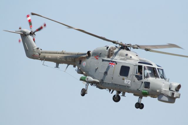 XZ719 — - A Westland Lynx performs a flypast at RAF Waddington.