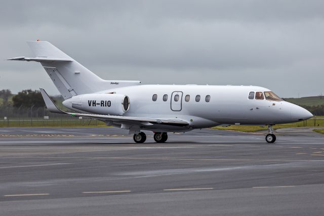 Hawker 800 (VH-RIO) - Seletar Jet Charter (VH-RIO) Raytheon Hawker 800XP at Wagga Wagga Airport. ex RFDS WO