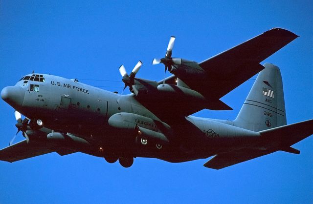 Lockheed C-130 Hercules (62-1851) - California Air National Guard Lockheed C-130E Hercules 62-1851 of the 146th Airlift Wing Channel Islands at Air Force Plant 42 in Palmdale, California on September 24, 1999. 