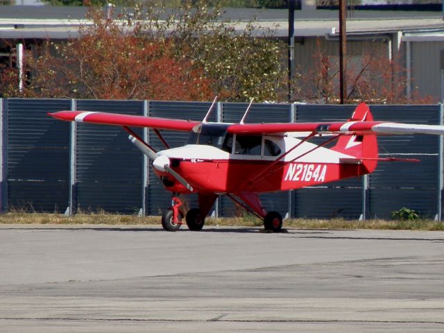 Piper L-21 Super Cub (N2164A) - A classic Piper Super Cub on the ramp at TAC Air, the FBO at Boue Grass Airport (KLEX)...