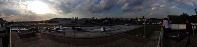 — — - Panorama taken at Campo de Marte, Sao Paulo - Brazil at sunset...