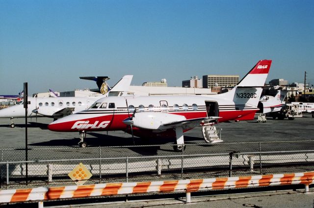 N332QC — - KLAX - March 1989 Imperial Terminal and the crowded ramp.