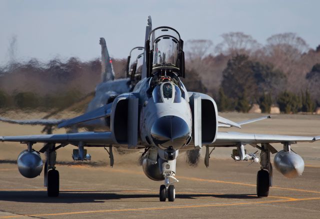 McDonnell Douglas F-4 Phantom 2 (37-8315) - "Phace to Phace"- F-4EJ Kai of the 302nd Tactical Fighter Squadron taxiing out for a morning sortie. The 302 will retire their fleet of Phantoms in March and transition to the F-35 in 2020 (please view in "full" for highest image quality)