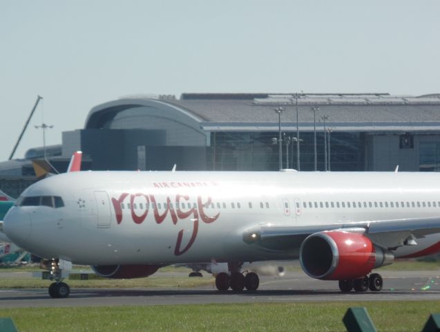 BOEING 767-300 (C-GHLV) - Spotting at DUB.Before takeoff on Runway 28. July 15th, 2015.