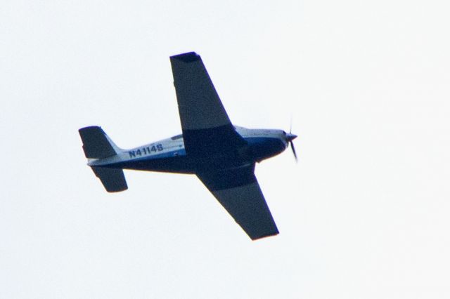 Beechcraft Bonanza (33) (N4114S) - Subject aircraft, registered as 1973 BEECH F33A, photographed on 23-Aug-2013 at 0842HrsEDT, over Northern New Jersey, out of White Plains, NY, (HPN), and last seen near Doylestown, PA.