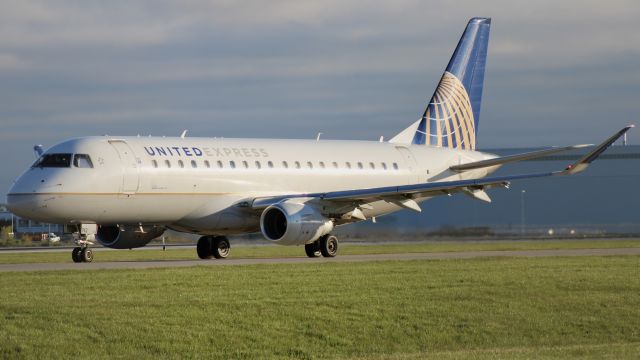 Embraer 175 (N742YX) - Republic Airways E175 operating for United Express leaving KIND. 5/3/23