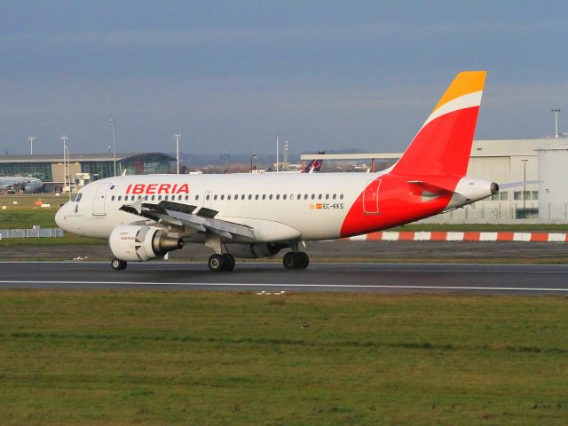 Airbus A319 (EC-KKS) - From Madrid Barajas LEMD.