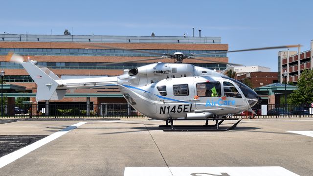 KAWASAKI EC-145 (N145EL) - Parked at Bronson Methodist Hospital in Kalamazoo, Michigan