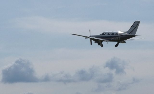 Piper Malibu Meridian (N965SB) - A moment after departure is this Piper Malibu Merdian in the Summer of 2018.