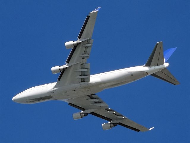 Boeing 747-400 (N120UA) - Tail number N120UA, KSFO-->VHHH, 20150213-135255