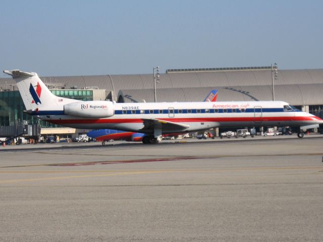 Embraer ERJ-135 (N839AE) - Holding on RWY 19R