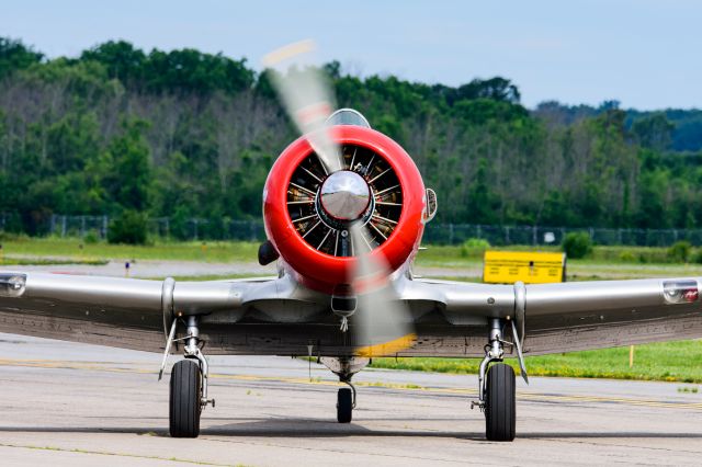 N6253C — - North American AT-6A Texan known as Nella owned and operated by the CAF WASP Squadron who are stationed out of Dallas Texas. This aircraft received its name Nella from the original WASP Squadron mascot Fifinella which they borrowed from famed animator Walt Disney. The Women Airforce Service Pilots or WASP Squadron was formed in 1943 for the purpose of training pilots, testing aircraft, ferrying aircraft, and training other pilots in order to free up male pilots for combat roles during World War II. This aircraft is currently on the Air Power History Tour with the Commemorative Air Force giving rides to the public and as many original WASP as possible. To date, she has provided seven flights, and proudly holds their signatures in her luggage compartment according to their website.
