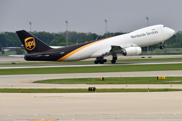 BOEING 747-8 (N615UP) - SDF WX Diversion 05-14-23 5-L headed back to SDF