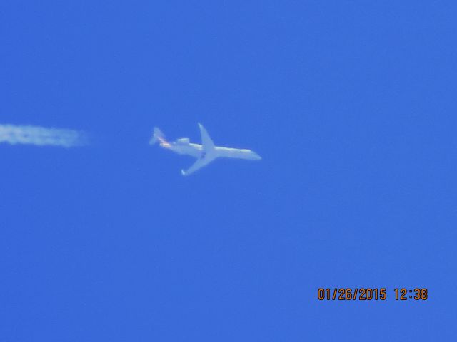 Canadair Regional Jet CRJ-700 (N534AE) - Envoy Air flight 3316 from DFW to CID over Southeastern Kansas at 35,000 feet.